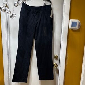 Dockers Black Pinstripe Wide Leg Trousers
